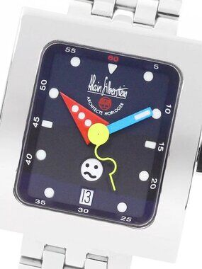 Alain Silberstein Pave Smile Day VS11 Date Black Dial Automatic Men's _937987